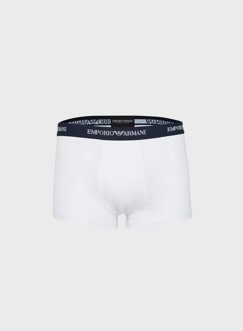 EMPORIO ARMANI 3 Pack Logo Band Trunks