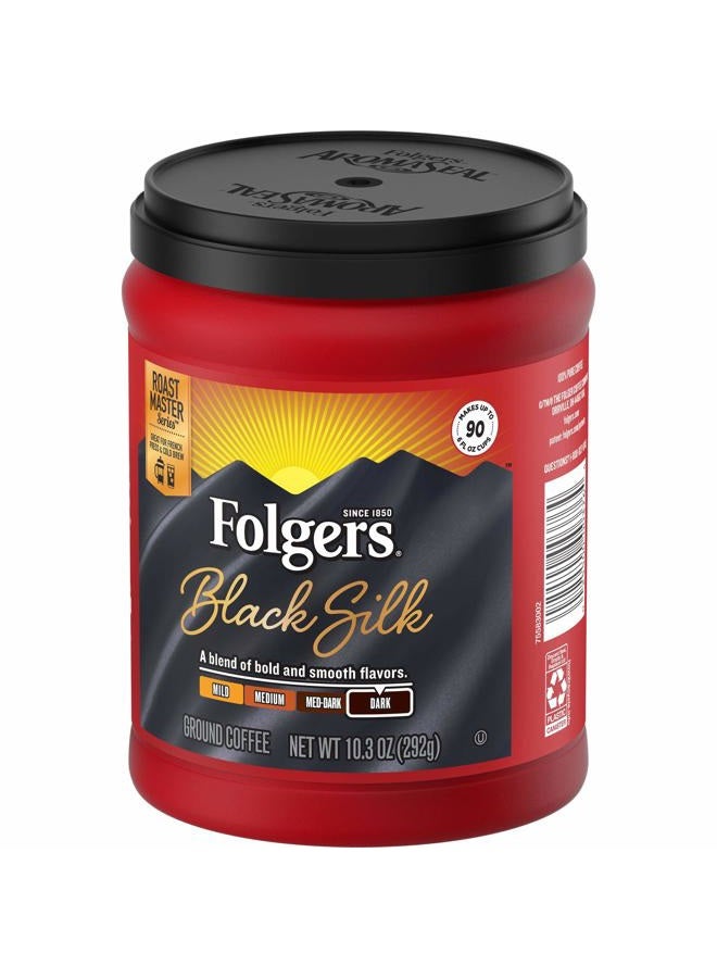 Folgers Black Silk Dark Roast Ground Coffee, 10.3 Ounces - Image 5