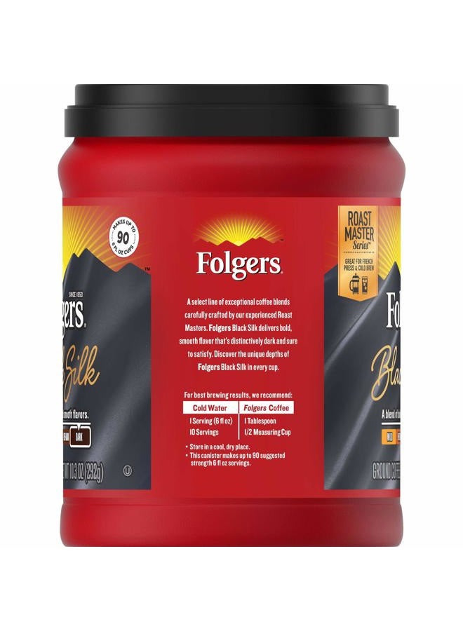 Folgers Black Silk Dark Roast Ground Coffee, 10.3 Ounces - Image 3