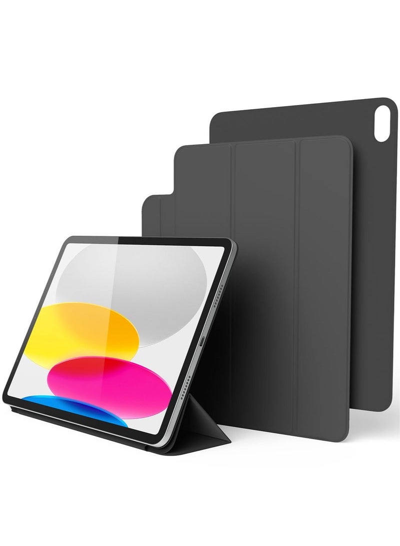 Elago Magnetic Folio iPad 10th Generation Case Cover (2022) 10.9 inch [Magnet Integrated Back Plate attaches to Metal Surfaces] - Dark Gray - Image 1