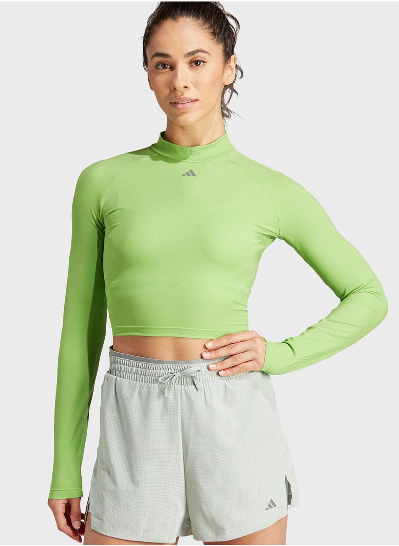 Adidas - Hiit Heat.Rdy Long-Sleeve Top Crop Top - Image 1
