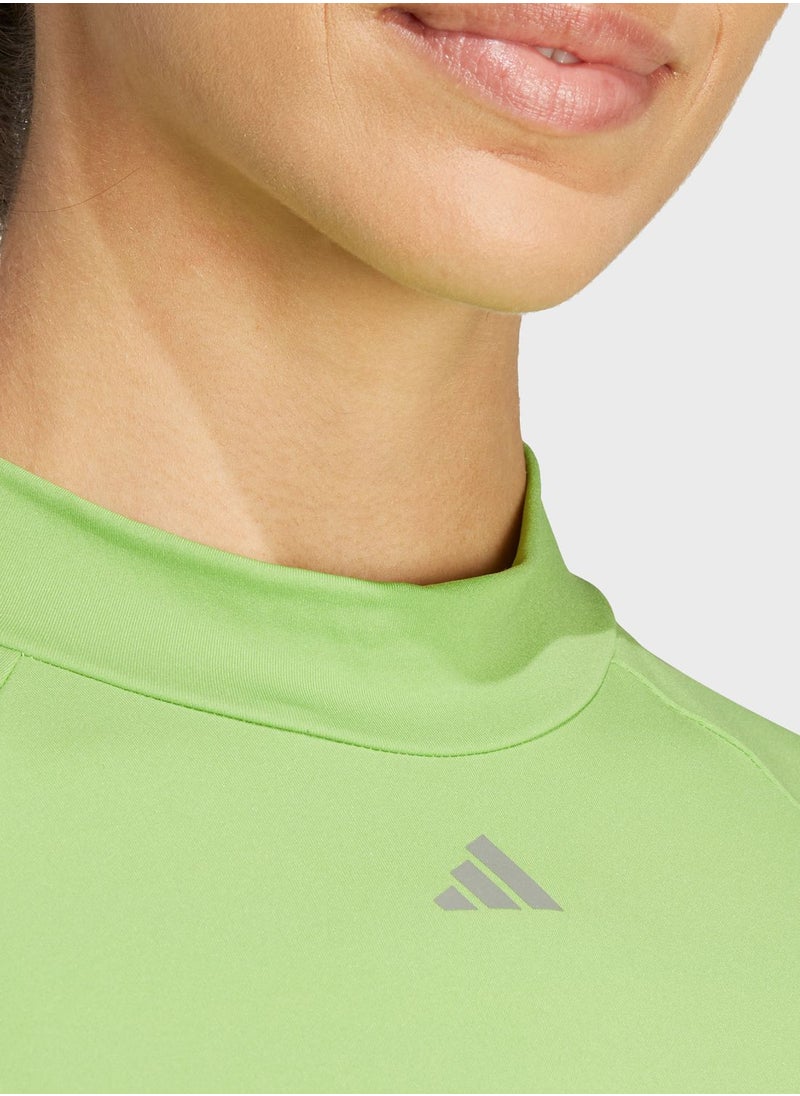 Adidas - Hiit Heat.Rdy Long-Sleeve Top Crop Top - Image 1