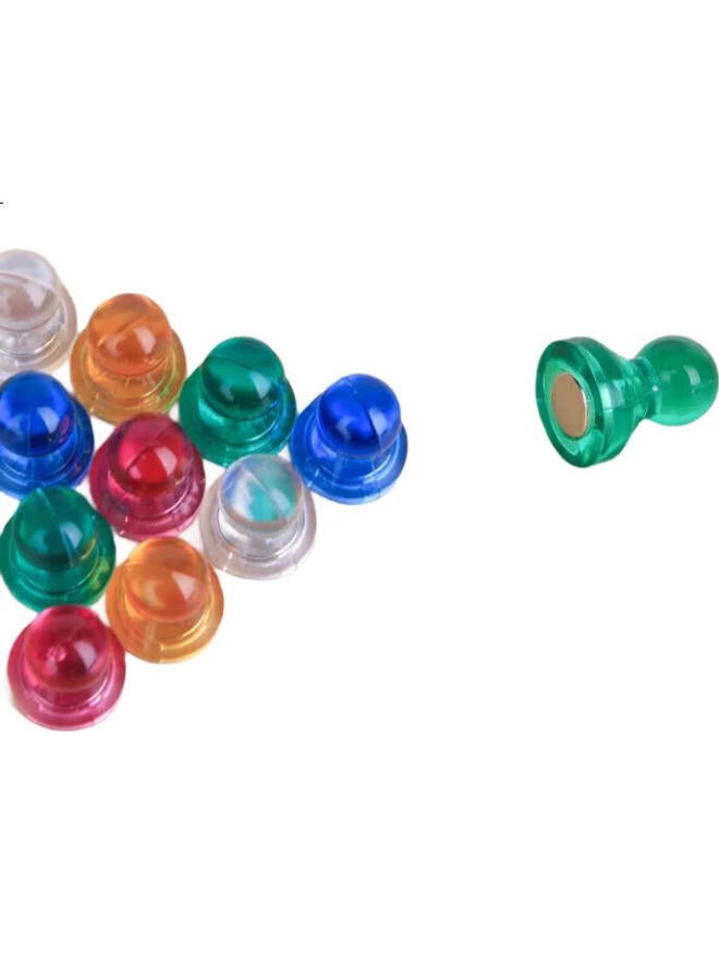Ubiquitin دبابيس مغناطيسية قوية من يوبيل، مغناطيسات دائرية ملونة، مساعد تدريس للسبورة البيضاء، أقراص مغناطيسية 15*21 مم، 10 قطع/أنبوب، 8025 ألوان مختلطة - Image 1