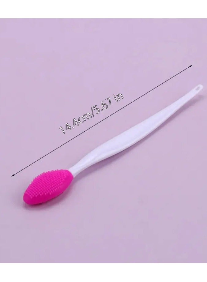 أوريتي فرشاة أنف من السيليكون لتنظيف الرؤوس السوداء، فرشاة تقشير ناعمة مزدوجة الجوانب، أداة تدليك خشنة للعناية ببشرة الوجه بنفسك - Image 4