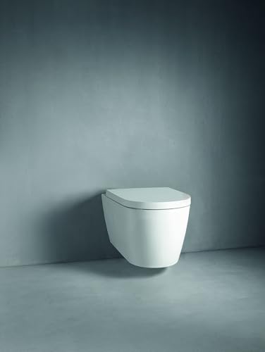 Duravit Seat and cover ME by STARCK white hinges ss w. automatic closure - Image 2