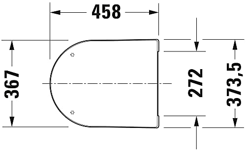 Duravit Seat and cover ME by STARCK white hinges ss w. automatic closure - Image 3