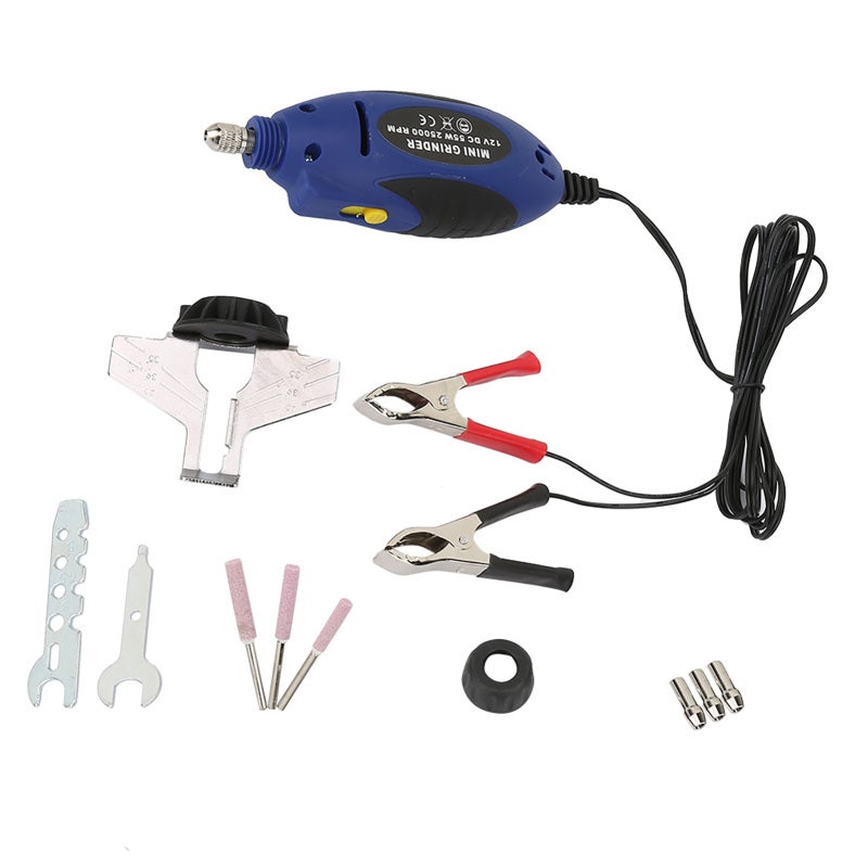 Electric Chainsaw Sharpener: 12V Premium Material - Ergonomic Handle Portable Chain Grinder for Outdoor DIY Use - Image 1