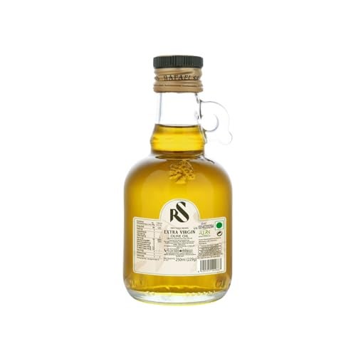 Rafael Salgado RS Extra Virgin Olive Oil | First Cold Pressed Oil | Made & Packed in Spain | Good for Salad Dressing, Flavouring and Mediterranean Cuisine | Zero Cholesterol & Trans Fat - Glass Jar - 250ml - Image 3