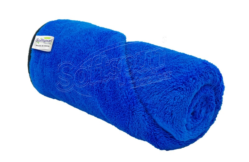 SOFTSPUN Microfiber Bath Towel 1 Pcs Blue! Ultra Absorbent Super Soft & Comfortable Quick Drying for Men & Women Daily Use Extra Large Size Unisex. - Image 2