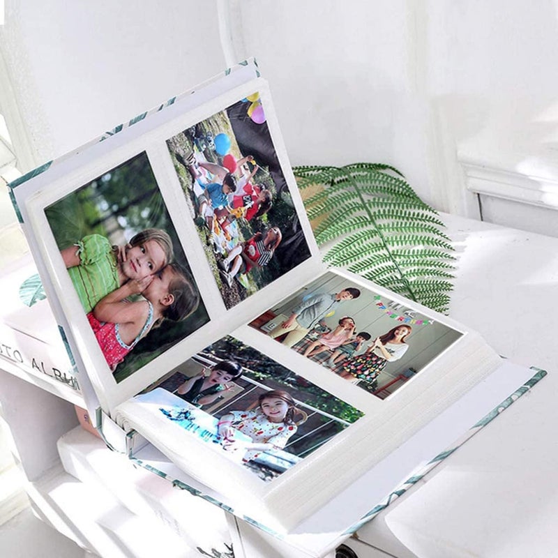 brandless Photo Album 4x6 inch, 100 Pockets Picture, Green Leaves Natural Style Tree, Green Home Collection Photo Album, Dustproof Albums For Family Wedding Baby Holiday Anniversary - Image 4