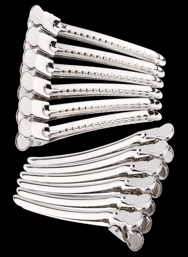 KIRA Best Steel Hair Section Clips for Hair Partition, Cutting For Parlor, Saloon and Home Use (24 Pcs, Silver) - Image 5