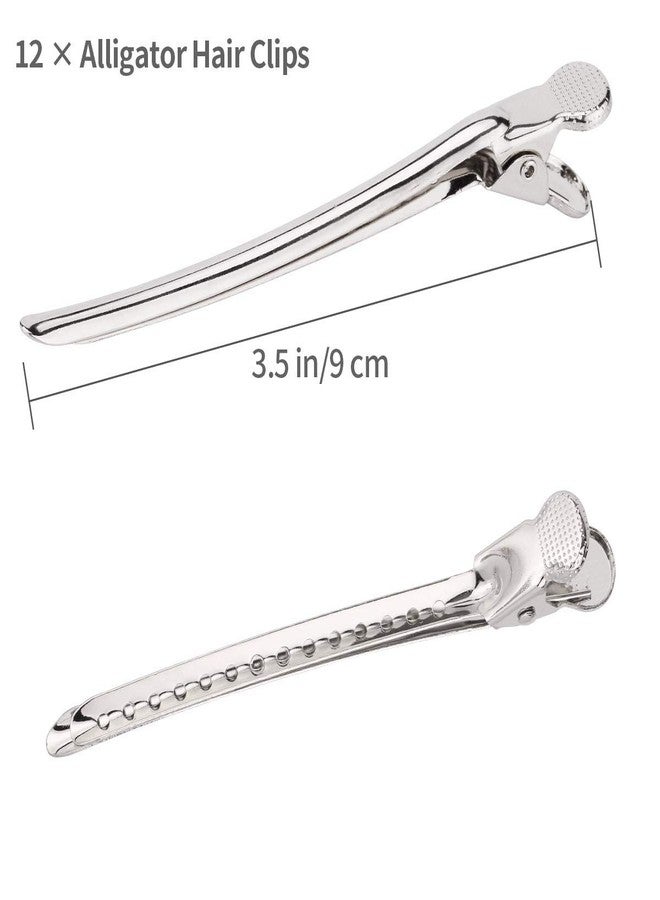KIRA Best Steel Hair Section Clips for Hair Partition, Cutting For Parlor, Saloon and Home Use (24 Pcs, Silver) - Image 4