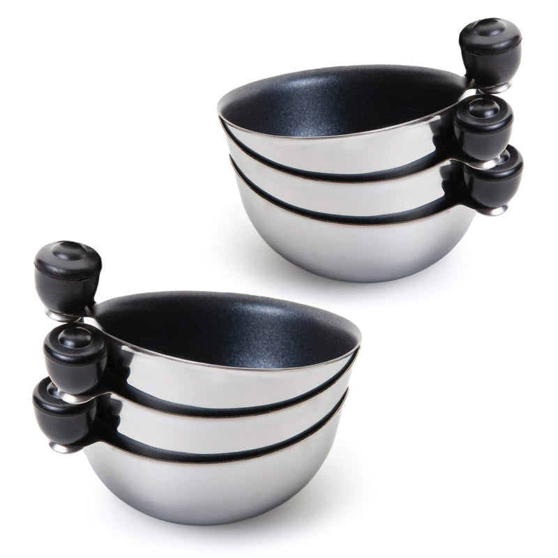 Eggssentials Eggssentials Egg Poacher Replacement Spare Stainless Steel 68mm in Diameter AntiStick PFOA Free Individual Removable Poaching Cups 6 