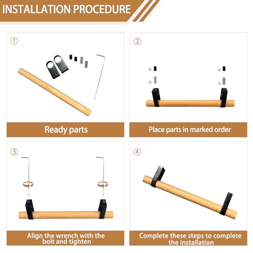luluxing Adjustable Wood Cabinet Handles,Unfinished DIY Pulls,Adjustable Double Hole Distance Handles,Modern Kitchen Wardrobe Drawer Pulls 6Pcs Adjustable Wood Cabinet Handles（6pcs Adjustable） - Image 3