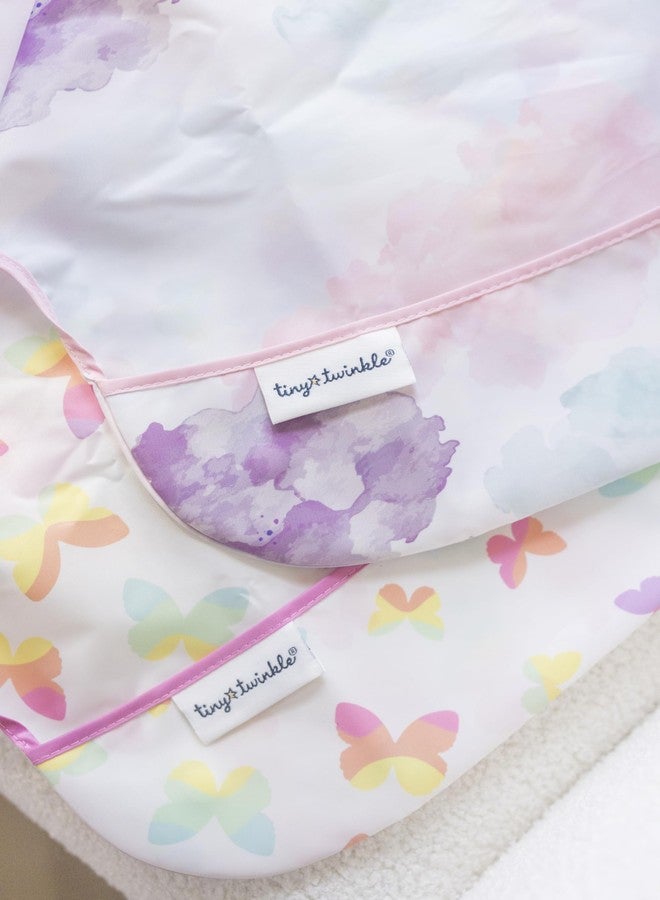 Tiny Twinkle unisex-baby Sleeved Bib Baby Bib (pack of 1), Cotton Candy, Small 6-24 Months - Image 3