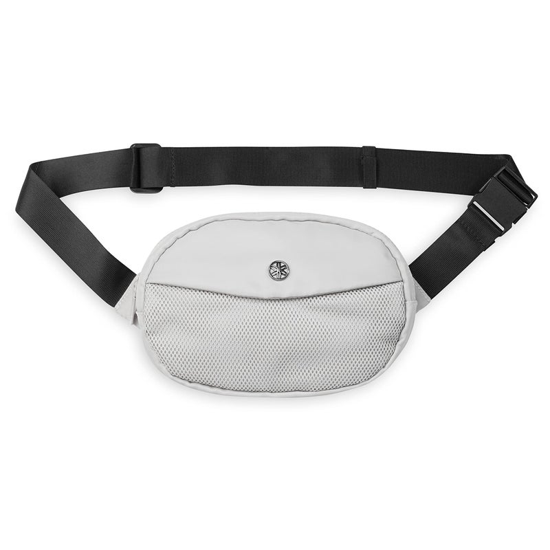 GaiamGo for It Waist Pack Adjustable Fanny Pack Crossbody Bags for Women Men Waterproof Cross Body Bag with Zippered Pockets Running Belt Bag Ideal for Vacation Travel Sandstone - Image 2