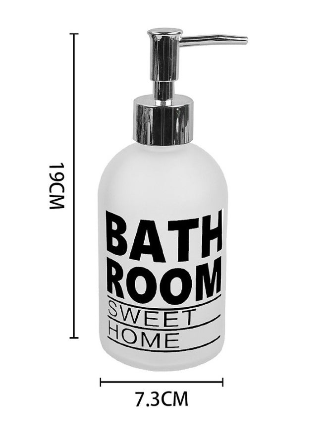 Generic - Glass Soap Dispenser, Dish Soap Dispenser for Kitchen Sink, Hand Soap Dispenser for Bathroom - 400 ml - Image 1