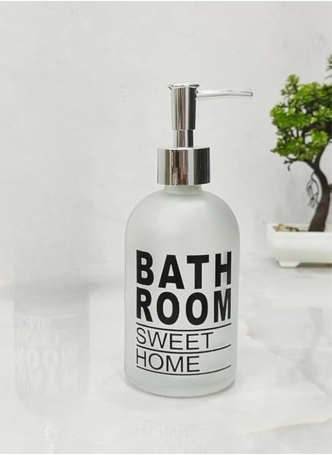 Generic - Glass Soap Dispenser, Dish Soap Dispenser for Kitchen Sink, Hand Soap Dispenser for Bathroom - 400 ml - Image 1
