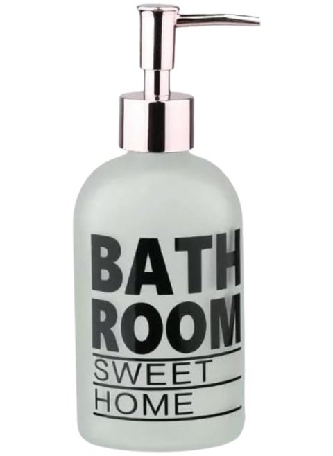 Glass Soap Dispenser, Dish Soap Dispenser for Kitchen Sink, Hand Soap Dispenser for Bathroom - 400 ml