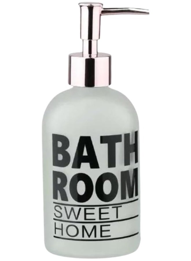 Generic - Glass Soap Dispenser, Dish Soap Dispenser for Kitchen Sink, Hand Soap Dispenser for Bathroom - 400 ml - Image 1