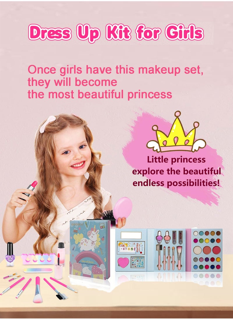 Bolivia's Pink Gift for Her: 18 Eyeshadows, 2 Blushes, Bracelet & Mirror – Princess Makeup Set Perfect Toys for Girls 4+ | Special Gift Set  - Image 2