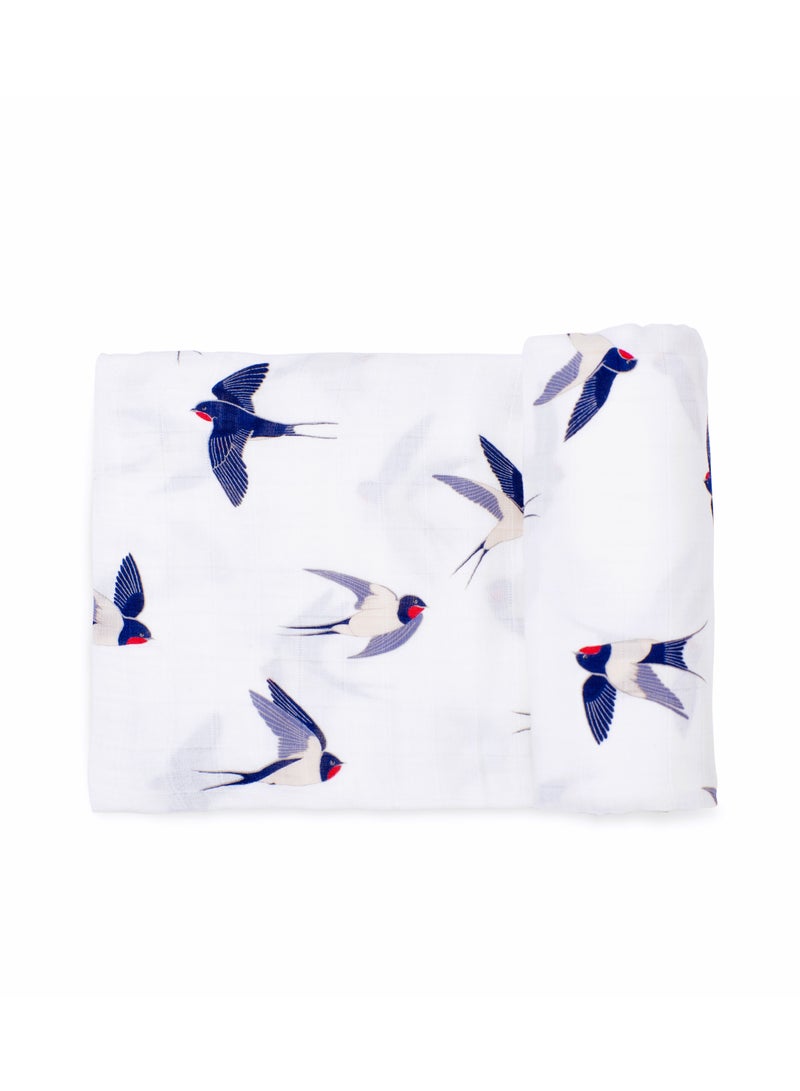 Anvi Baby Organic Bamboo Swaddle  The Swallow  - Image 1