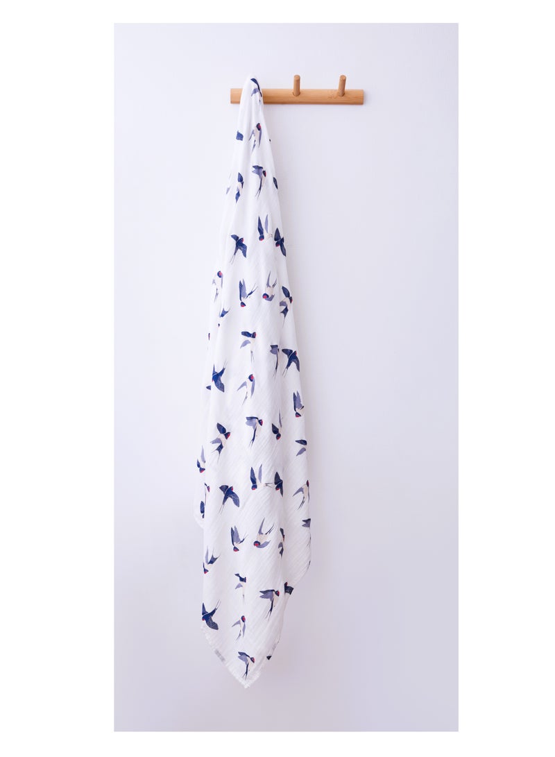 Anvi Baby Organic Bamboo Swaddle  The Swallow  - Image 3