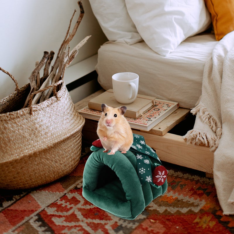 1Pc Winter Warm Pet Hamster Nest Pet Cotton Nest Hamster Chinchilla Bed - Image 3
