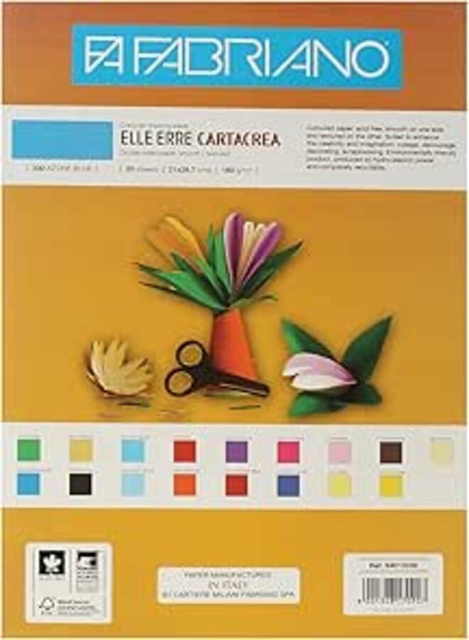 Fabriano Elle Erre Drawing Papers Elle Erre, 21x29.7 Cm - Azure Blue