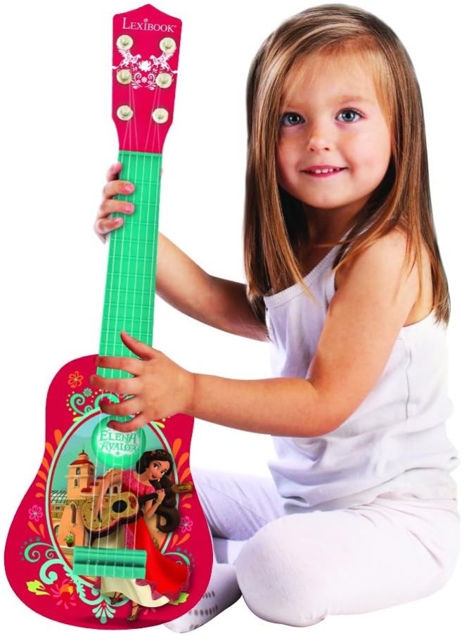 Lexibook - Lexibook Disney Elena Of Avalor Elena My First Guitar For Children, 6 Nylon Strings, 21’’ Long, Guide Included - Image 1