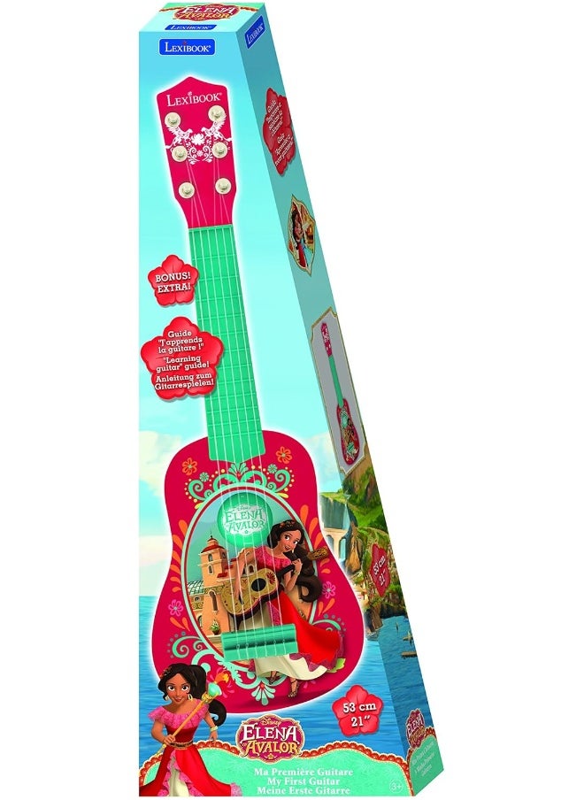 Lexibook - Lexibook Disney Elena Of Avalor Elena My First Guitar For Children, 6 Nylon Strings, 21’’ Long, Guide Included - Image 1