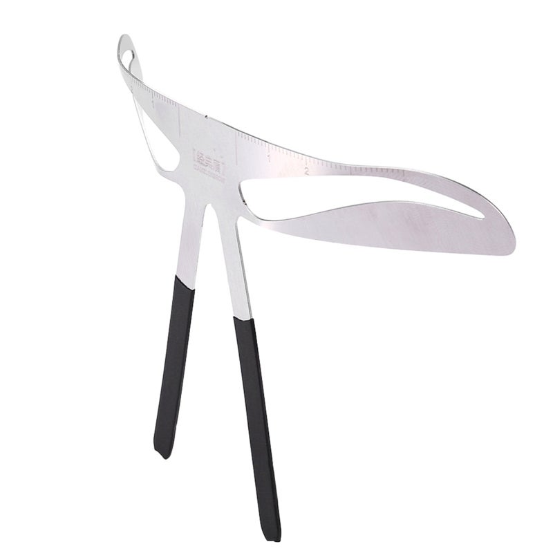 Eyebrow Ruler 3-Point Positioning Accurate Length Measurement Eyebrow Stencil - Nose-side Non-blocking Design Eyebrow Measure for Classic European Akinami Eyebrow Shaping All Face Types - Image 3