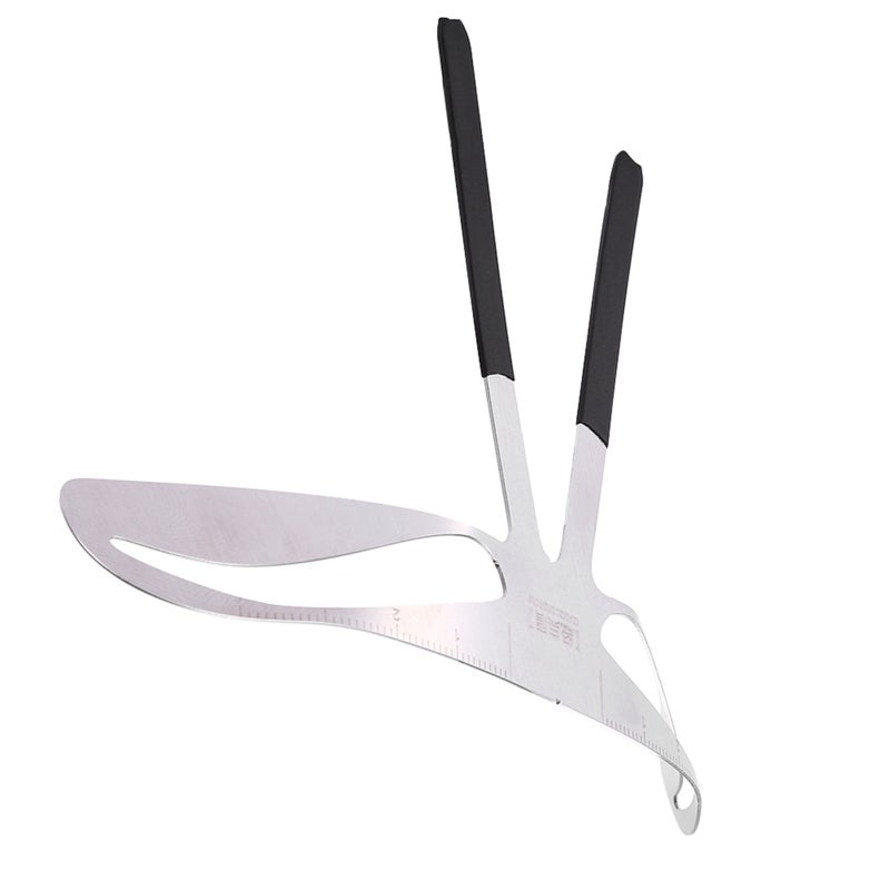 Eyebrow Ruler 3-Point Positioning Accurate Length Measurement Eyebrow Stencil - Nose-side Non-blocking Design Eyebrow Measure for Classic European Akinami Eyebrow Shaping All Face Types - Image 2
