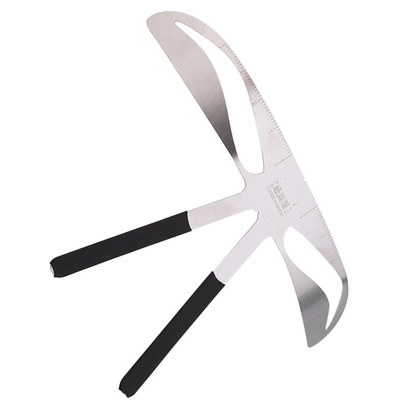 Eyebrow Ruler 3-Point Positioning Accurate Length Measurement Eyebrow Stencil - Nose-side Non-blocking Design Eyebrow Measure for Classic European Akinami Eyebrow Shaping All Face Types - Image 5