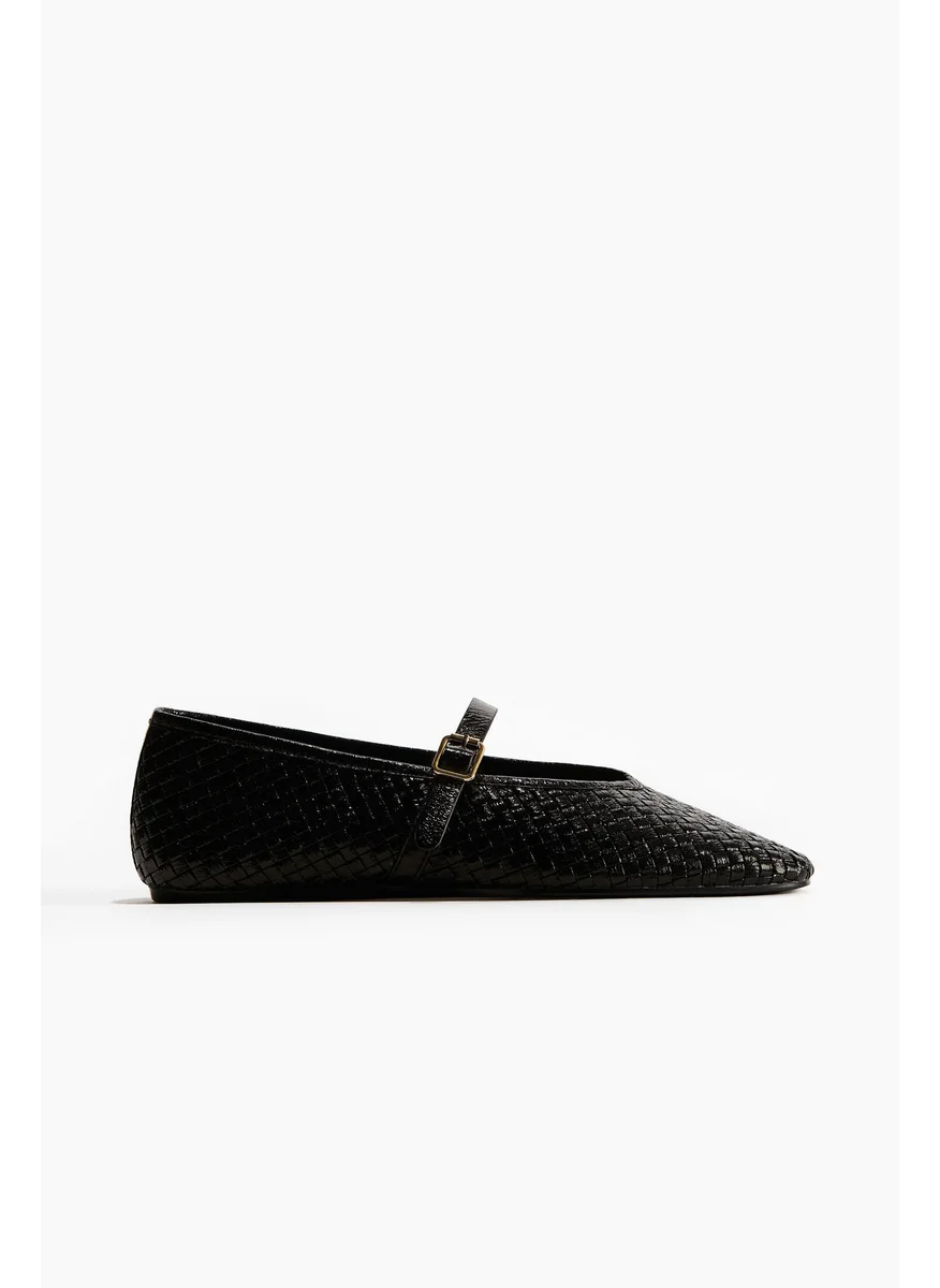 اتش اند ام Braided Ballet Pumps