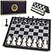 AMEROUS 10 Inches Magnetic Travel Chess Set with Folding Chess Board 2 Extra Queens Instructions for Beginner Kids and Adults - Image 3