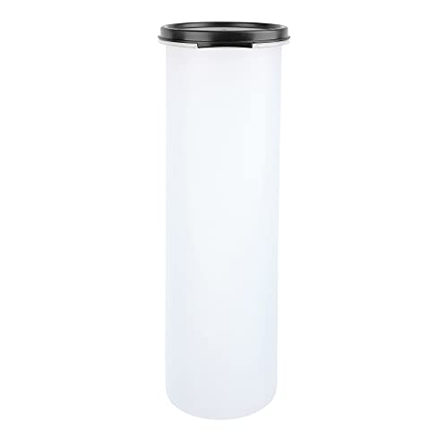 Cutting EDGE 1100 ML Smart Slim Storage Set of 4 | Airtight & Leak-Resistant Round Modular Plastic Containers for Pasta, Snacks & Cookies | Stackable, BPA-Free, Refrigerator Safe, Black - Image 2