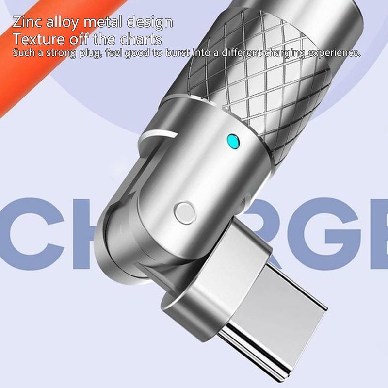 كابل شحن عالي السرعة من USB إلى C بقدرة 120 واط للهواتف المحمولة والأجهزة اللوحية - Image 3