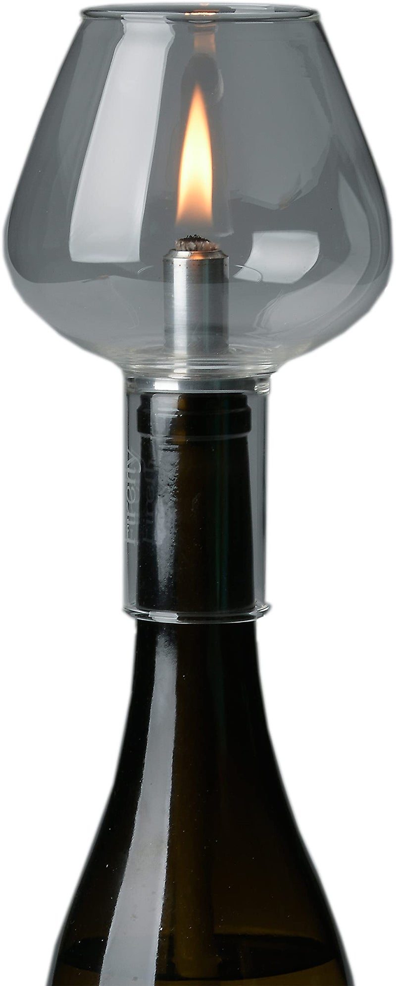 Firefly Firefly Wine Bottle Oil Lamp Conversion Kit  38 Fiberglass Wick with Premium AluminumBrass Holder Protective Glass Chimney Globe Decorative Bottle Light Transformer DIY Home Decor  - Image 1