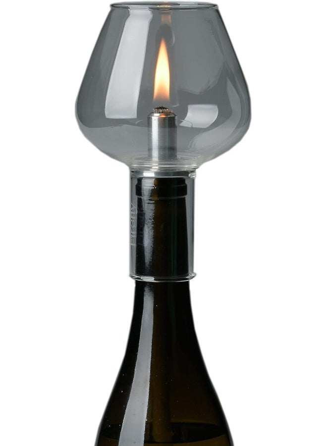 Firefly Firefly Wine Bottle Oil Lamp Conversion Kit  38 Fiberglass Wick with Premium AluminumBrass Holder Protective Glass Chimney Globe Decorative Bottle Light Transformer DIY Home Decor  - Image 4