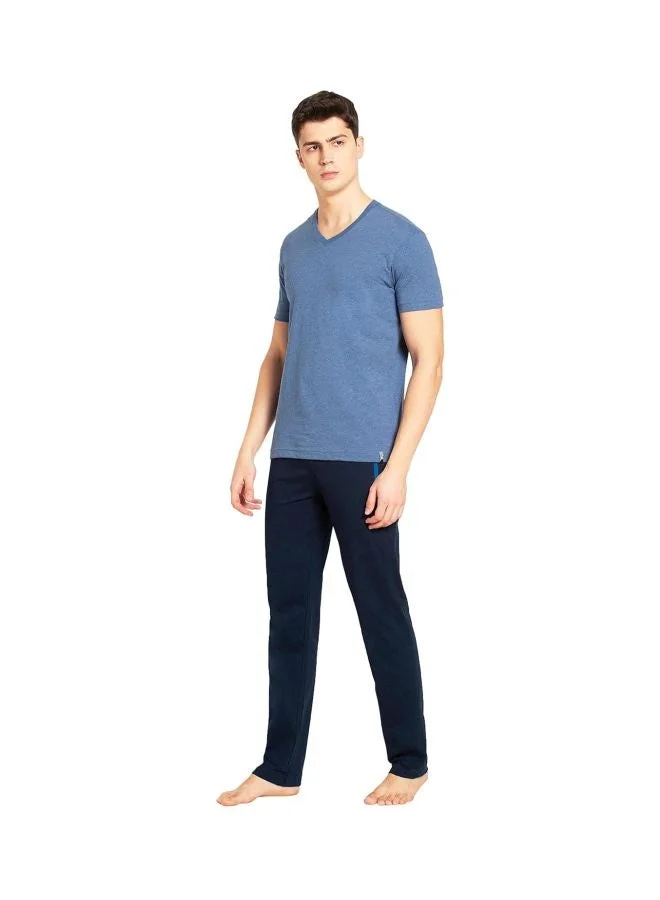 Jockey Light Denim Melange 2726 Men Super Combed Cotton Rich Solid V Neck Half Sleeve T Shirt for Men | Best Price UAE