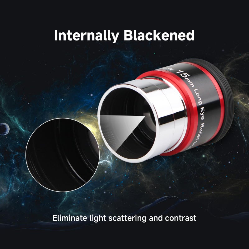 SVBONY Telescopes Eyepieces 1.25 inches Eyepiece 68 Degree Ultra Wide Angle Telescope Accessory (15mm) - Image 5