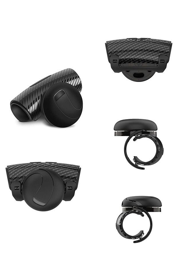 Generic - Steering Wheel Power Handle Driving Grip Ball, Knob Silicone Steering Wheel Spinner, Easy Set Up Silicone Steering Wheel Knob, Easy Installation No Tools Required (Black) - Image 1