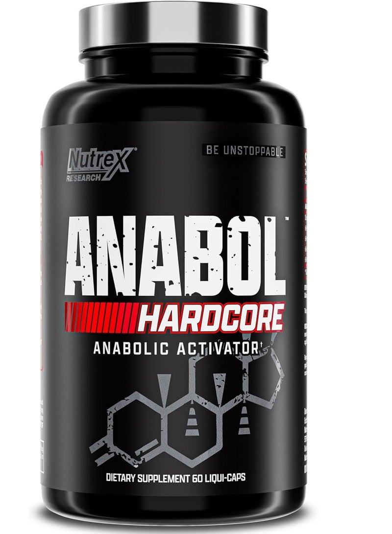 Nutrex Research Anabol Hardcore Anabolic Activator, Muscle Builder and Hardening Agent, 60 Pills 2 momths supply - Image 1