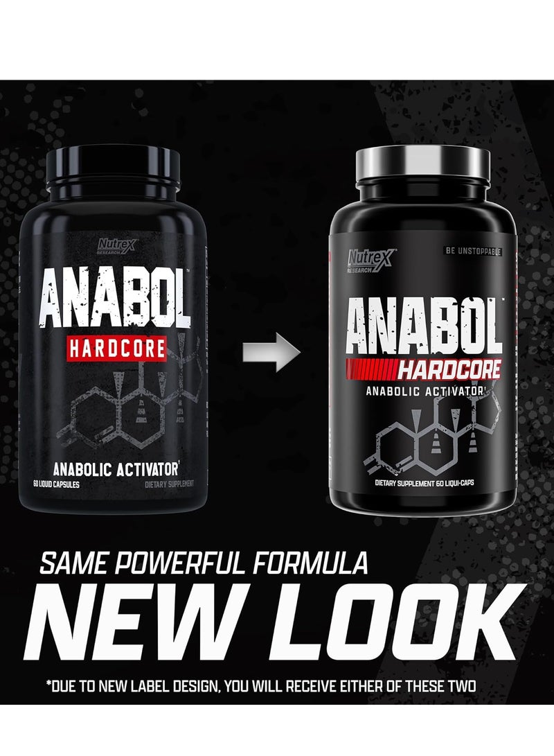 Nutrex Research Anabol Hardcore Anabolic Activator, Muscle Builder and Hardening Agent, 60 Pills 2 momths supply - Image 3