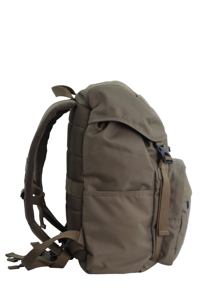 Discovery Discovery Downtown Travel Backpack 26L – Khaki|RPET Laptop Backpack with Buckle Flap & RFID Protection - Image 5