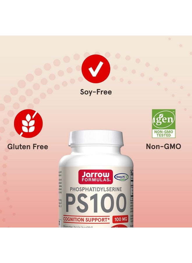 jarrow formulas - Jarrow Formulas PS100 Phosphatidylserine 100 mg, Dietary Supplement for Brain Health and Cognition Support, 120 Softgels, 40-120 Day Supply - Image 1