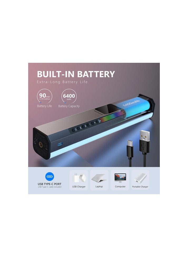 Neewer - Neewer RGB LED Video Light Stick with Touch Bar & App Control, Magnetic & Handheld Dimmable 3200K~5600K CRI98+ Full-Color with 6400mAh Built-in Battery, 17 Light Scenes for Photography RGB1 - Image 1