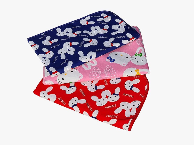 Same As Shown Baby Diaper Changing Waterproof Sheet Matts (Bicchoni) Dry Sheets Pack of 2 (Small (0-6 Months Baby)) - Image 2