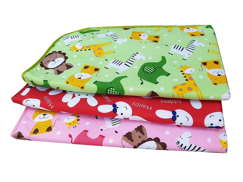 Same As Shown Baby Diaper Changing Waterproof Sheet Matts (Bicchoni) Dry Sheets Pack of 2 (Small (0-6 Months Baby)) - Image 4